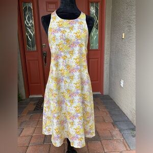 Cottagecore Floral Halter Tie-Neck Backless Dress